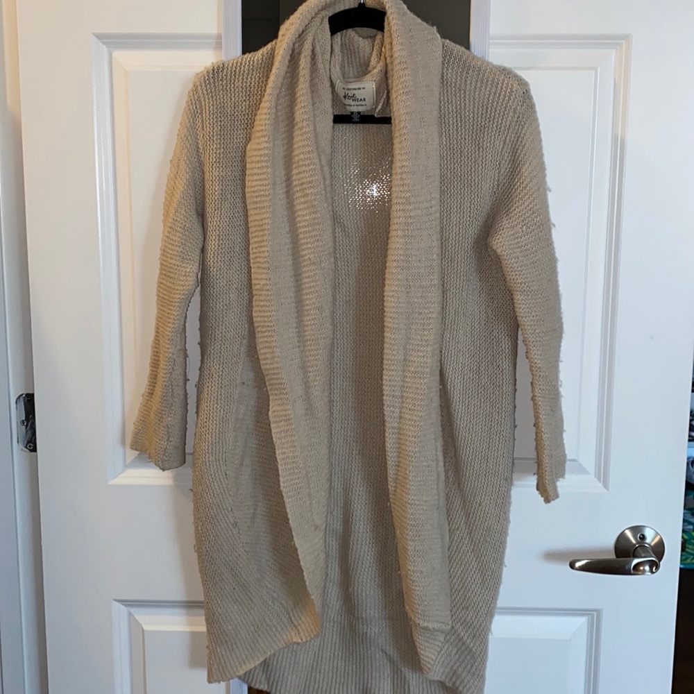 Oversized ivory cardigan - size XS